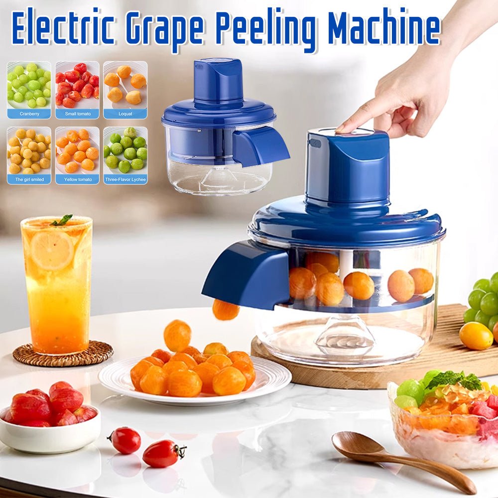Hands-Free Electric Grape Peeler & Fruit Peeling Machine - Rechargeable Kitchen Gadget - silverfoxgoods